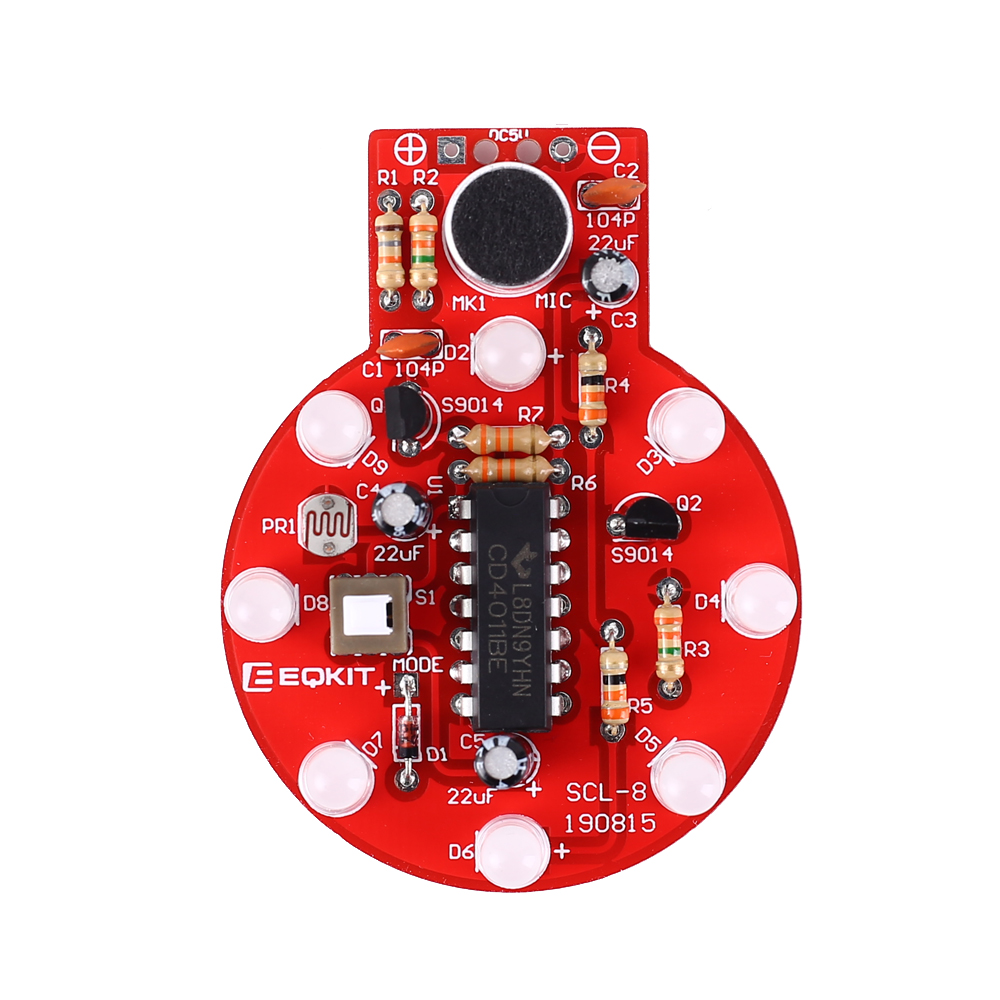 DIY Kit Sound Light Controller LED Delay Light Voice Controlled